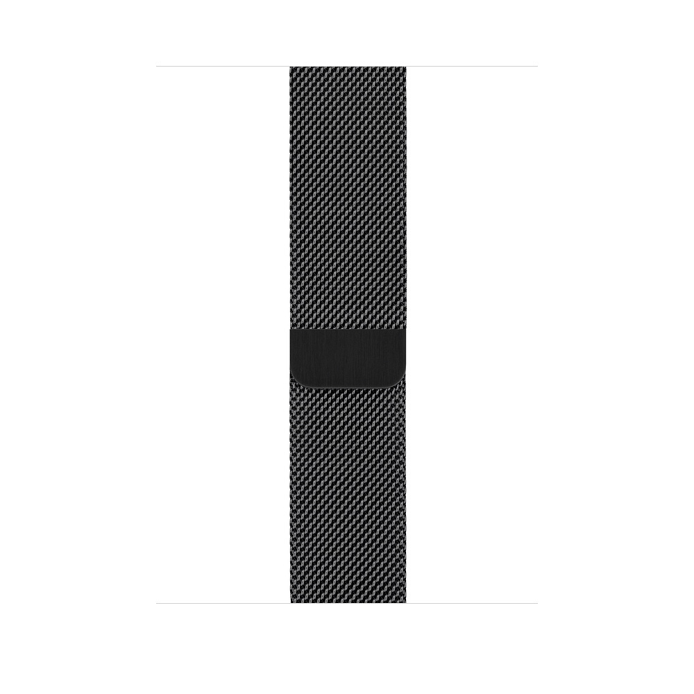 APPLE Watch Series 4 (GPS + Cellular) 40 mm Smartwatch Edelstahl Milanaise, 130-200 mm, Armband: Schwarz, Gehäuse: Schwarz