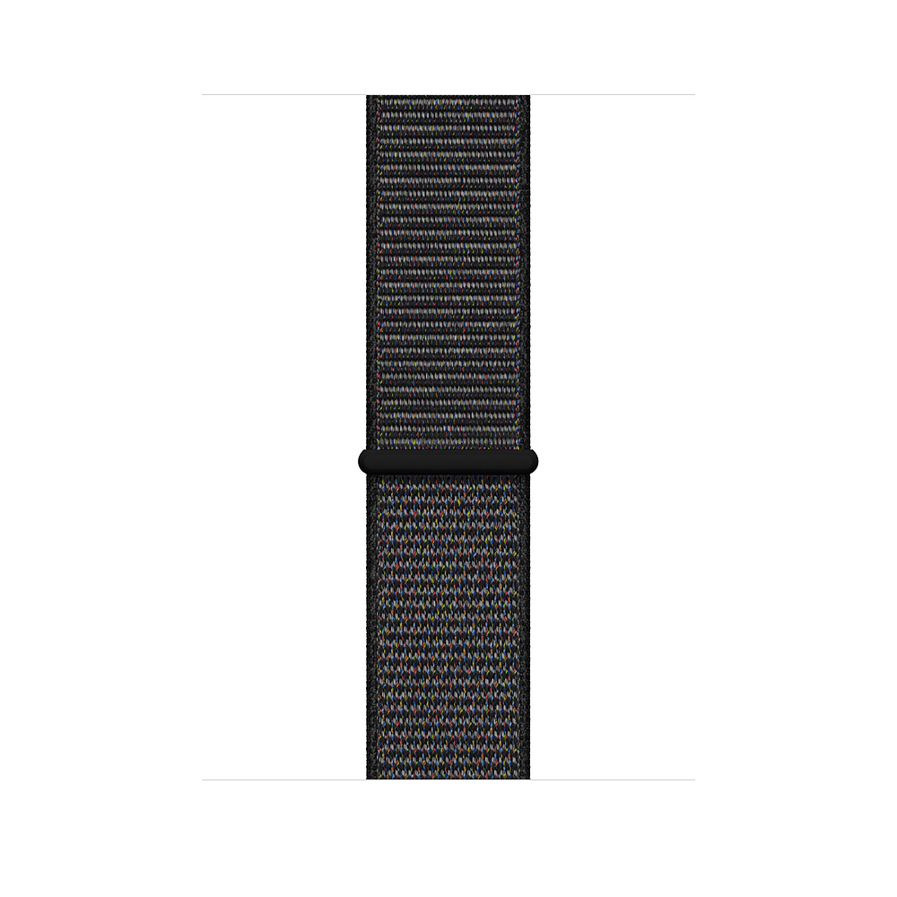 APPLE Watch Series 4 (GPS + Cellular) 44mm Smartwatch Aluminium gewebtes Nylon, 140-210 mm, Armband: Schwarz, Gehäuse: Dunkelgrau