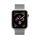 Watch Series 4 GPS + Cellular Silber, 44 mm Edelstahlgehäuse mit Milanaise-Armband Silber