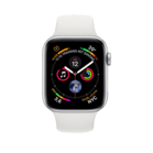 Watch Series 4 GPS + Cellular Silber, 44 mm Aluminiumgehäuse mit Sportarmband Weiß