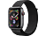 APPLE Watch Series 4 (GPS + Cellular) 40 mm - Montre intelligente (130-200 mm, Nylon tissé, Bracelet: Noir / Boîtier: Gris sidéral)