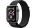 APPLE Watch Series 4 (GPS) 40 mm - Montre intelligente (130-200 mm, Nylon tissé, Bracelet: Noir / Boîtier: Gris sidéral)