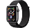 APPLE Watch Series 4 40mm - Smartwatch (130-200 mm, Gewebtes Nylon, Armband: Schwarz, Gehäuse: Dunkelgrau)