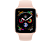 APPLE Watch Series 4 44mm - Smartwatch (140-210 mm, Kunststoff, Armband: Sandrosa / Gehäuse: Gold)