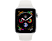 APPLE Watch Series 4 (GPS) 44 mm - Montre intelligente (140-210 mm, Plastique, Bracelet: Blanc / Boîtier: Argent)