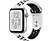 APPLE Watch Nike+ Series 4 (GPS) 40 mm - Montre intelligente (130-200 mm, Plastique, Bracelet: Platine/Noir / Boîtier: Argent)