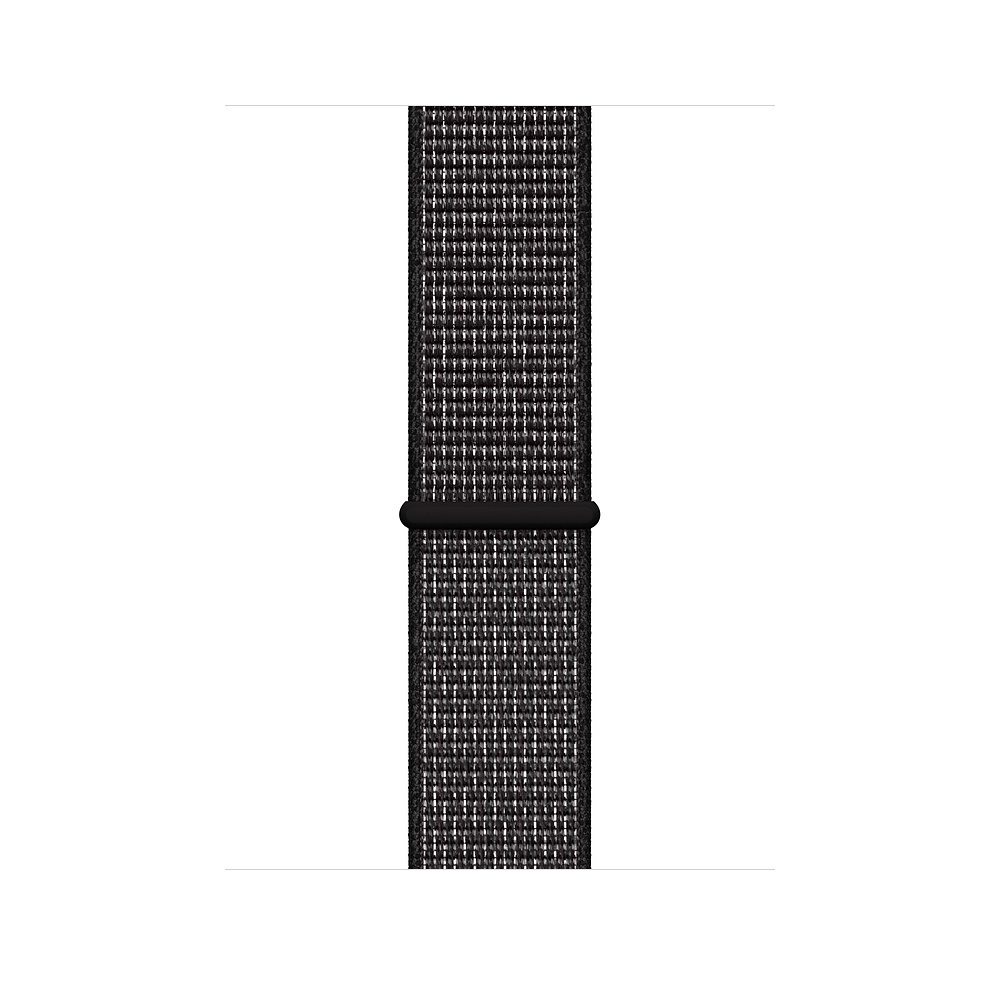 APPLE Watch Nike+ Series 4 Series 40mm Smartwatch Aluminium gewebtes Nylon, 130-190 mm, Armband: Schwarz, Gehäuse: Dunkelgrau
