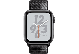 APPLE Watch Nike+ Series 4 44mm - Smartwatch (145-220 mm, gewebtes Nylon, Space Grey/Schwarz)