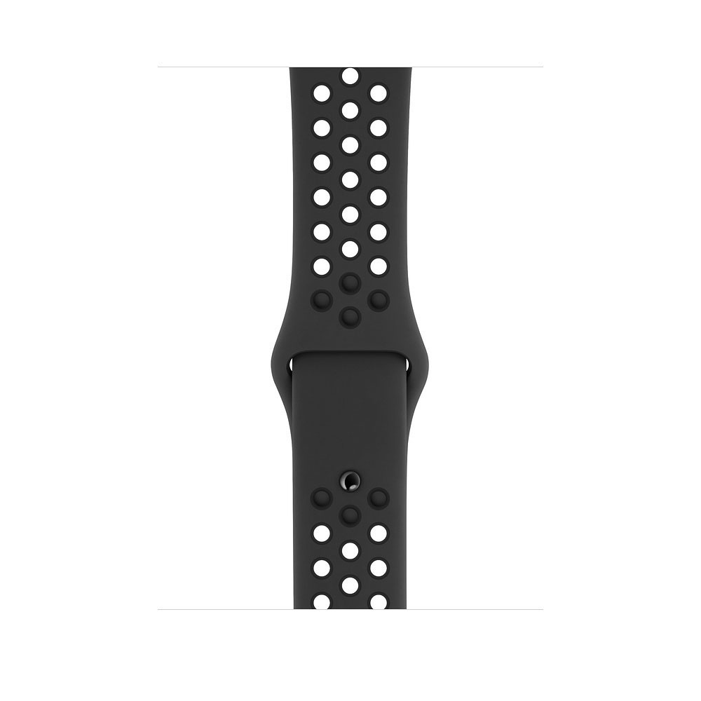 APPLE Watch Series 4 (GPS + Cellular) 40 mm Smartwatch Aluminium Kunststoff, 130-200 mm, Armband: Anthrazit/Schwarz, Gehäuse: Dunkelgrau
