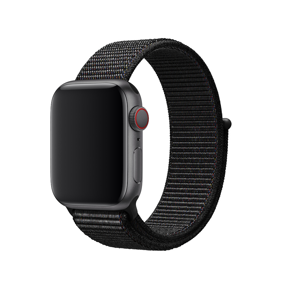 APPLE 40 mm Sport Loop, Ersatzarmband, Schwarz
