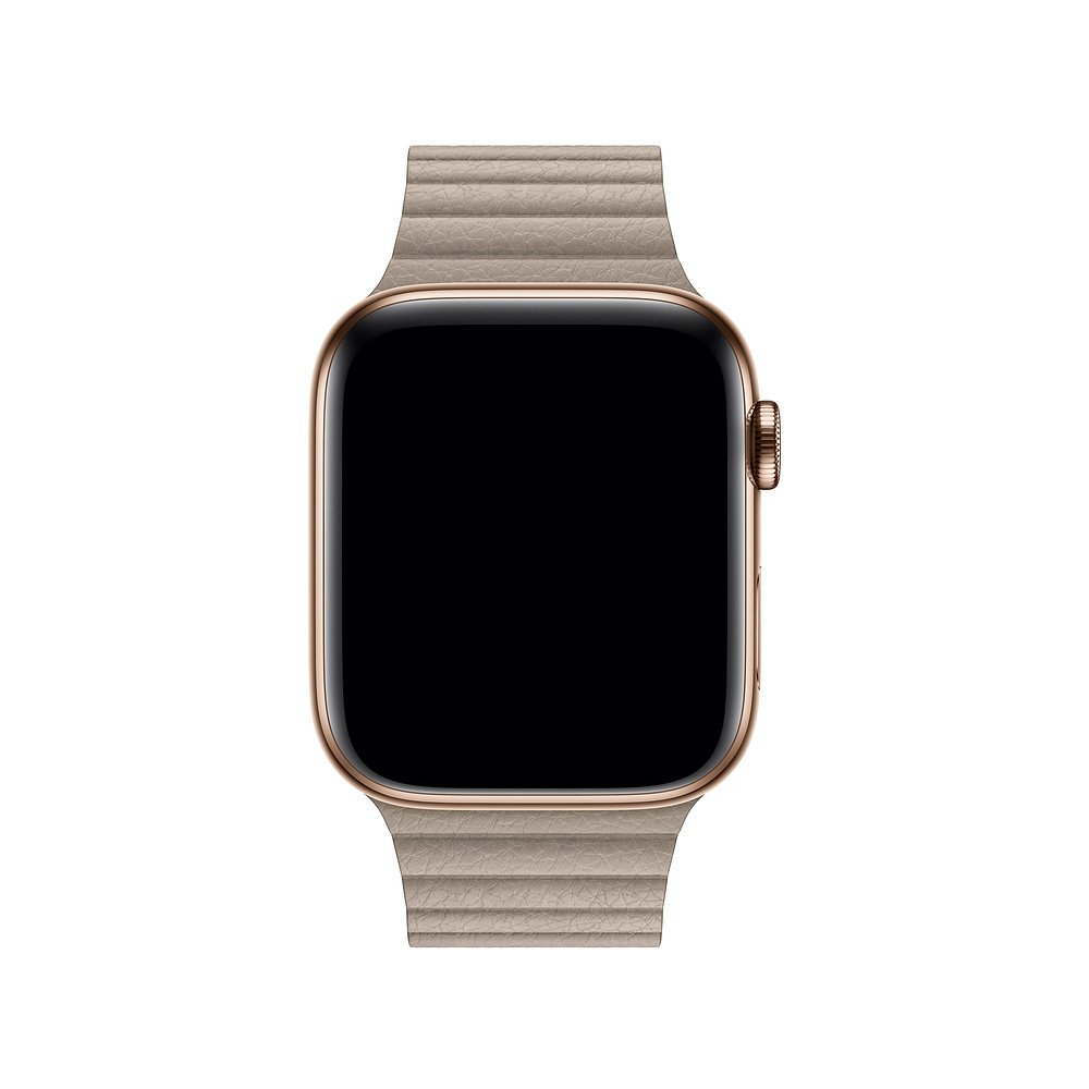 APPLE 44 mm Lederarmband mit Schlaufe, Ersatzarmband, Stein