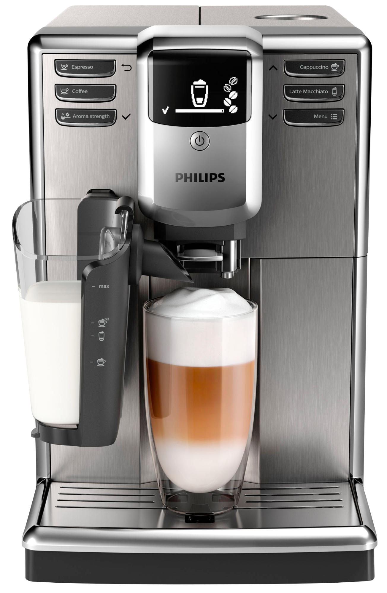 PHILIPS EP 5335/10 5000 Latte Go Kaffeevollautomat Edelstahl/Schwarz (Wassertank)
