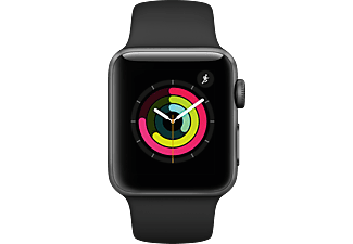 APPLE Watch Series 3 38mm spacegrijs aluminium / zwart sportbandje kopen? |  MediaMarkt