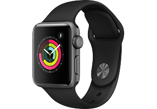 APPLE Watch Series 3 38mm spacegrijs aluminium / zwart sportbandje kopen? |  MediaMarkt