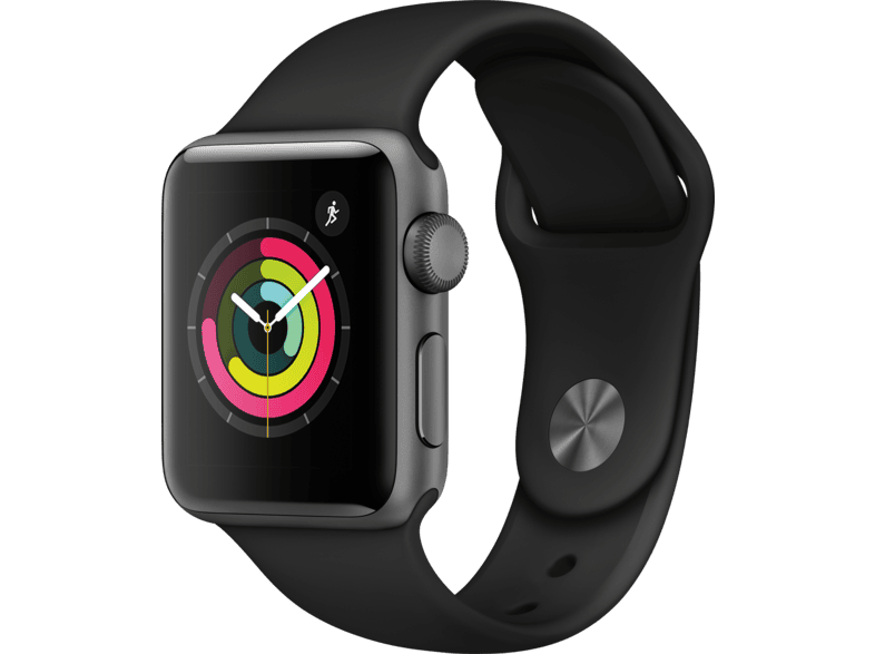 Vader fage molecuul Muf APPLE Watch Series 3 38mm spacegrijs aluminium / zwart sportbandje kopen? |  MediaMarkt