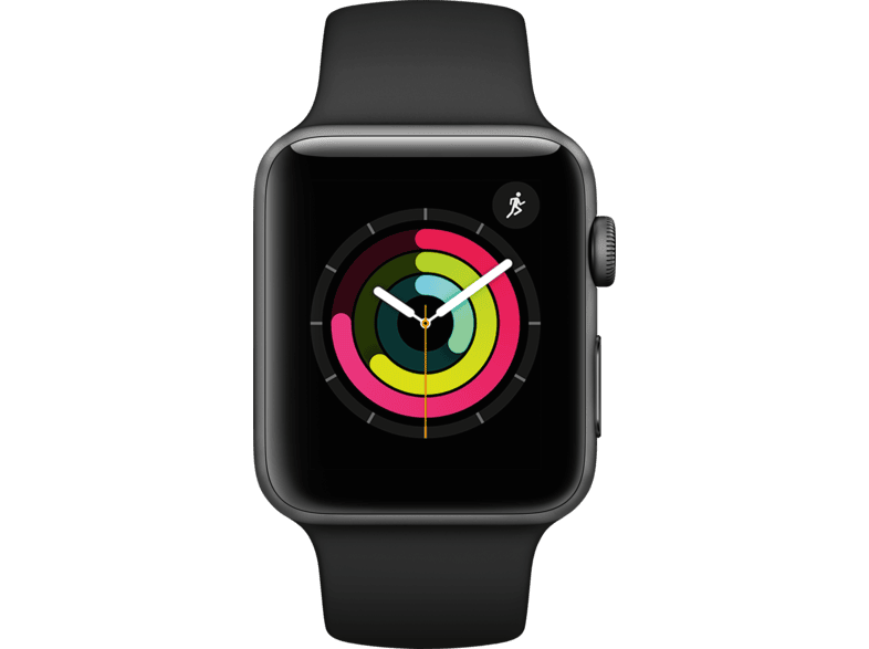 APPLE Watch 3 42mm spacegrijs aluminium / zwart sportbandje kopen? MediaMarkt