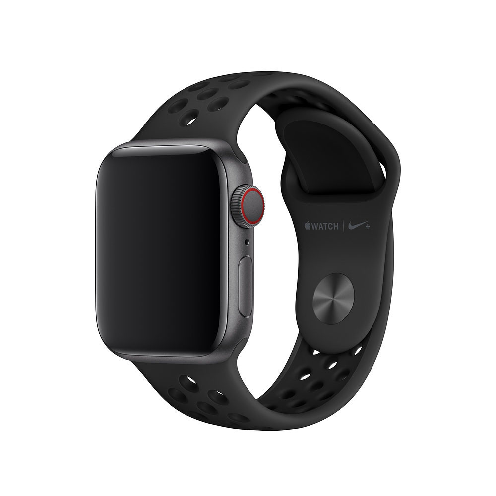 APPLE 40 mm Nike Sportarmband, Ersatzarmband, Anthrazit/Schwarz