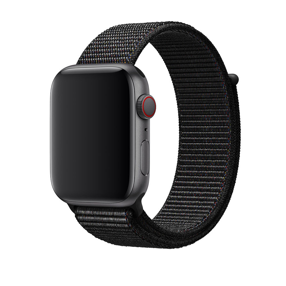APPLE 44 mm Sport Loop, Ersatzarmband, Schwarz