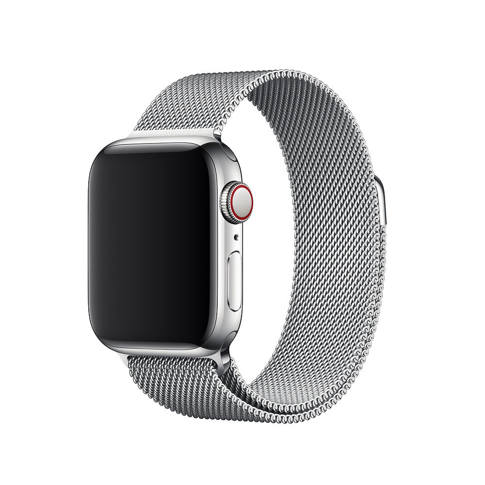 APPLE 40 mm Milanaise Armband, Ersatzarmband, Silber