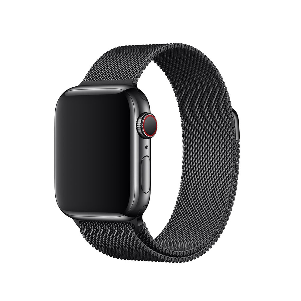 APPLE 40 mm Milanaise Armband, Ersatzarmband, Space Schwarz
