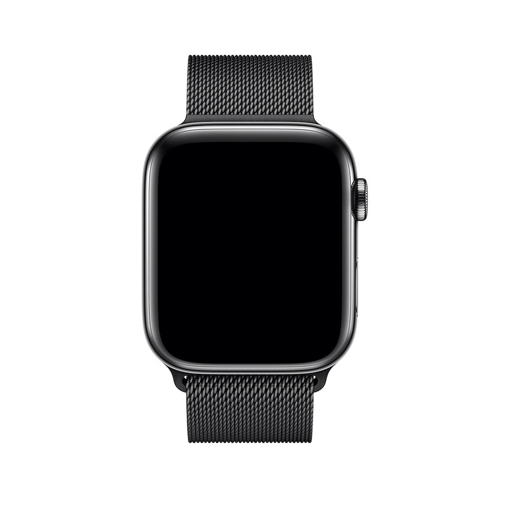 APPLE 44 mm Milanaise Armband, Ersatzarmband, Space Schwarz