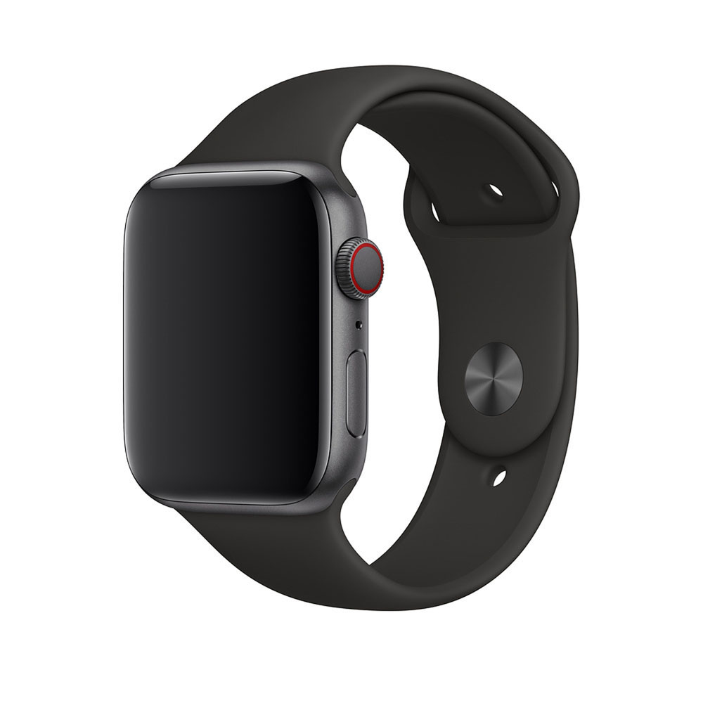APPLE 44 mm Sportarmband, Ersatzarmband, Schwarz