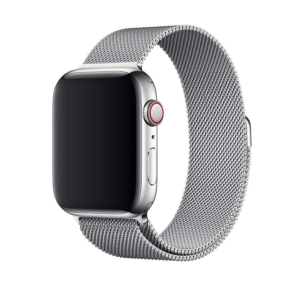 APPLE 44 mm Milanaise Armband, Ersatzarmband, Silber