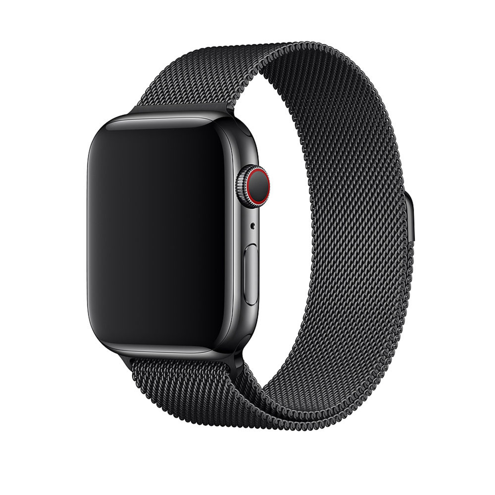 APPLE 44 mm Milanaise Armband, Ersatzarmband, Space Schwarz