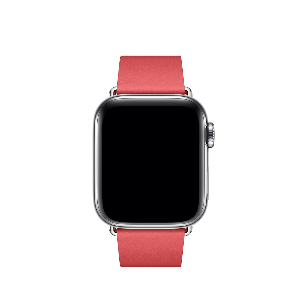 APPLE 40 mm Modernes Lederarmband, Armband, Pfingstrosenpink