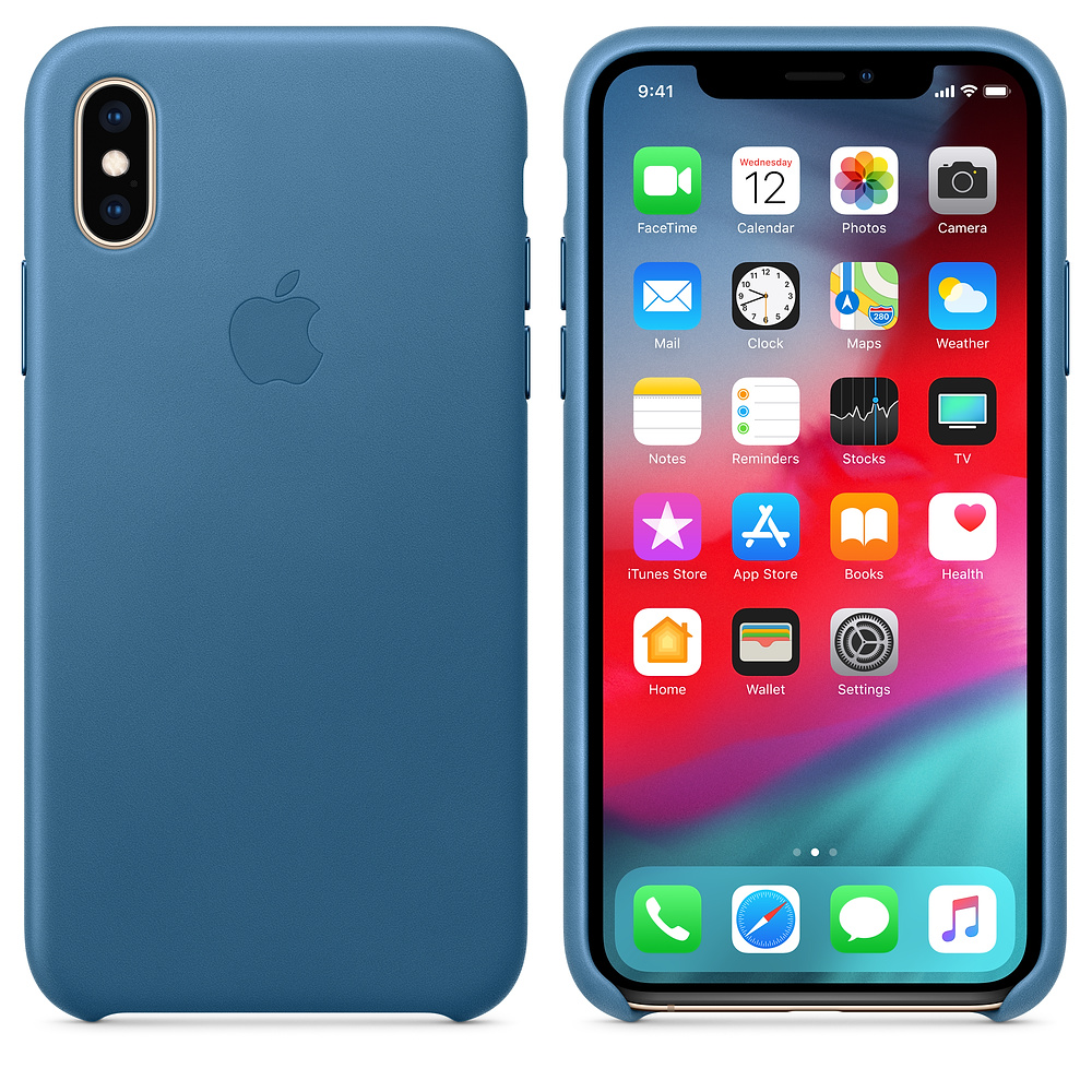 Apple, XS Cape iPhone Case, Backcover, XS, Leder APPLE Blau Cod
