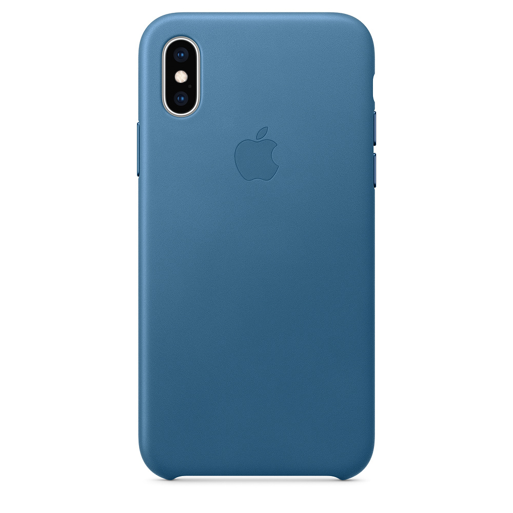 Cod Blau Case, Apple, iPhone Backcover, APPLE XS, Leder Cape XS