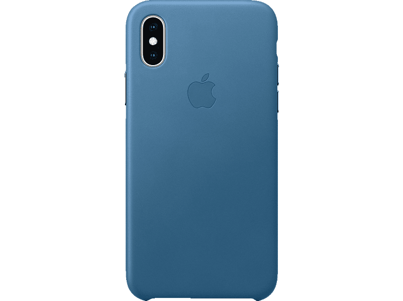 Backcover, XS, Apple, APPLE Blau Cod Leder iPhone Case, XS Cape