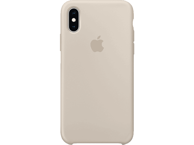 APPLE XS Silikon Case, Backcover, Apple, iPhone XS, Stein