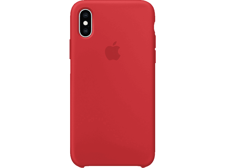 APPLE XS Silikon Case, Backcover, Apple, iPhone XS, Rot