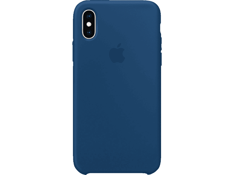 APPLE XS, Horizontblau Silikon Case, iPhone XS Apple, Backcover,