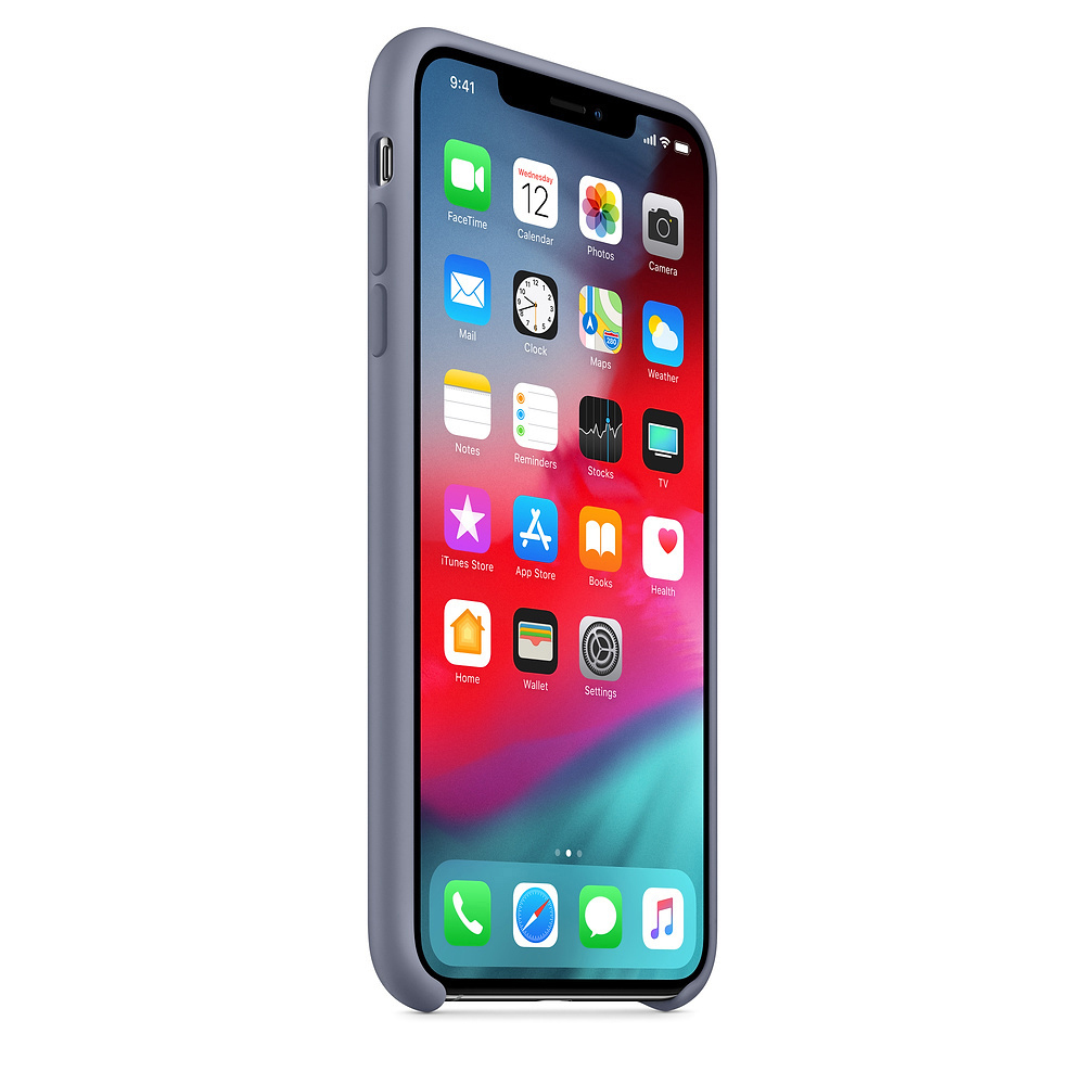 APPLE XS Max Silikon Case, Backcover, Apple, iPhone XS Max, Lavendelgrau