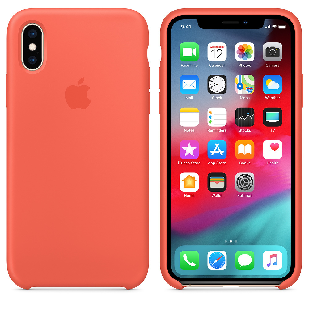 APPLE XS Silikon Case, Backcover, Apple, iPhone XS, Nektarine