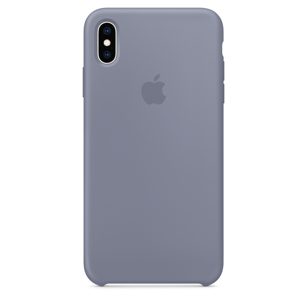 Backcover, Max XS iPhone Max, APPLE XS Silikon Lavendelgrau Case, Apple,