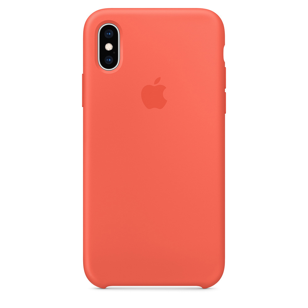 APPLE XS Silikon Case, Backcover, Nektarine iPhone XS, Apple