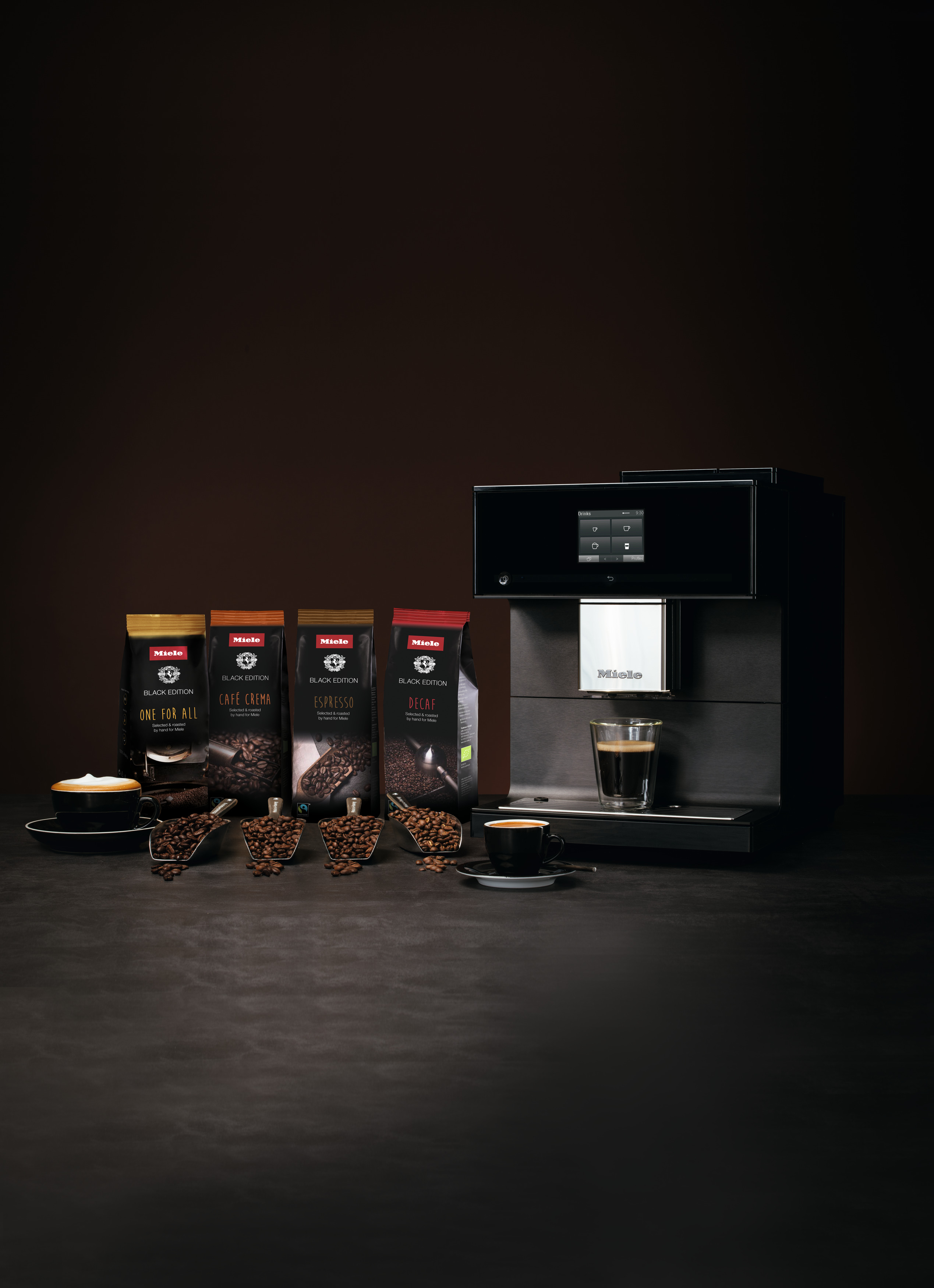 MIELE 7750 Obsidianschwarz Kaffeevollautomat CM