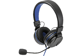 SNAKEBYTE Headset 4 Stereo und abnehmbaren Mikrofon , On-ear Gaming Headset Schwarz/Blau