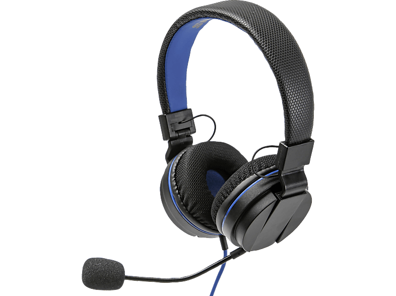 Stereo Headset 4 , | Gaming Schwarz/Blau Headset On-ear SNAKEBYTE Mikrofon 4 MediaMarkt abnehmbaren PlayStation und Headsets