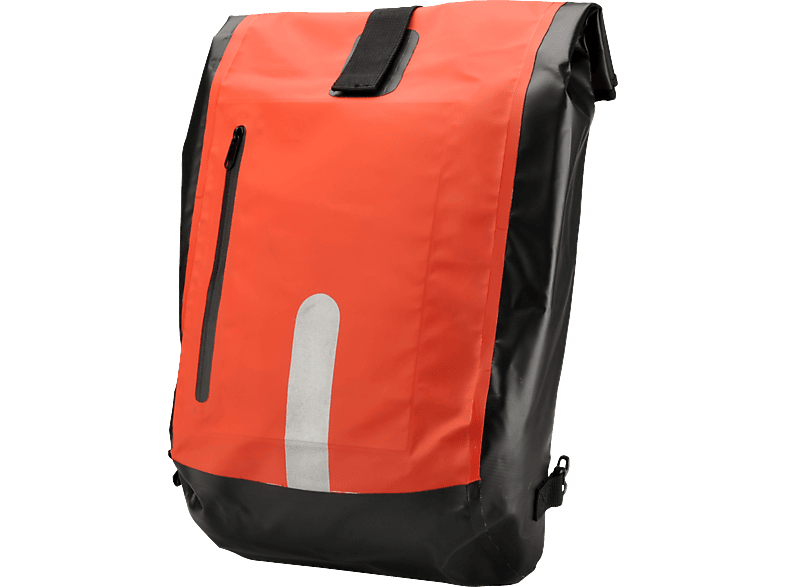 FISCHER 86282 GEPÄCKTRÄGERTASCHE WASSERDICHT, Schwarz, Rot)