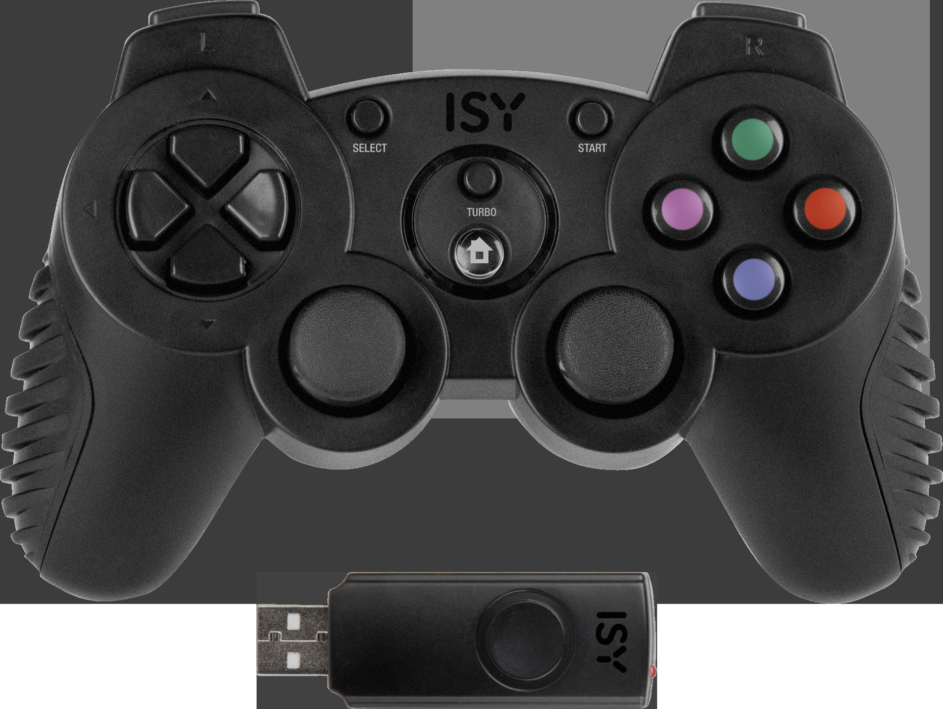ISY IC-4000-1 Gamepad, Controller, Schwarz