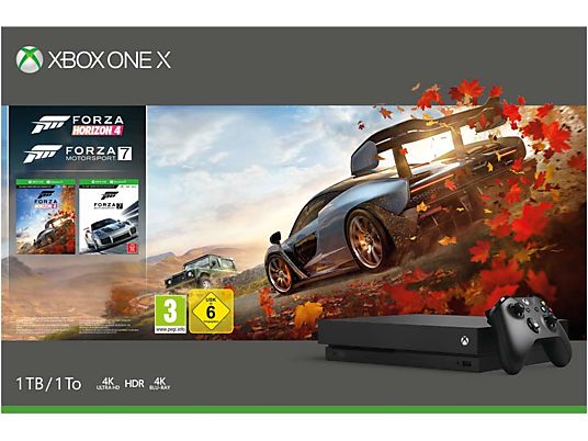 Xbox One X 1To - Forza Horizon 4 & Forza Motorsport 7 Bundle - Console de jeu - Noir