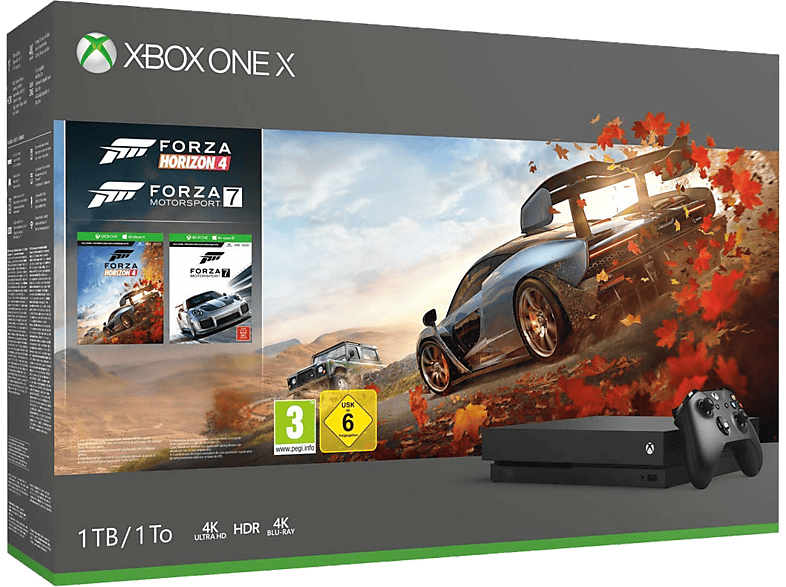 Xbox One X 1TB inkl. FH4 + Forza 7