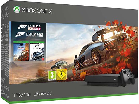 Xbox One X 1To - Forza Horizon 4 & Forza Motorsport 7 Bundle - Console de jeu - Noir