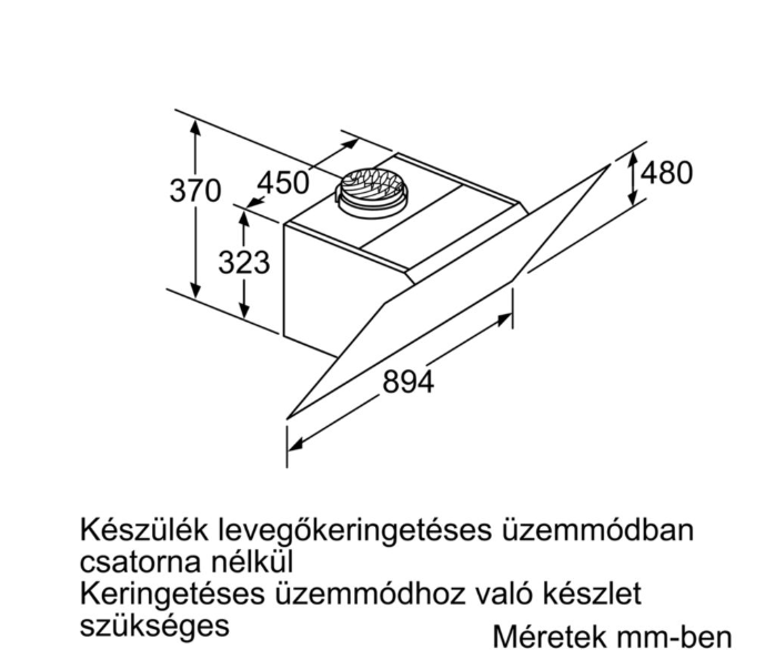 BOSCH DWK98PR60 Serie8 Kürtős páraelszívó