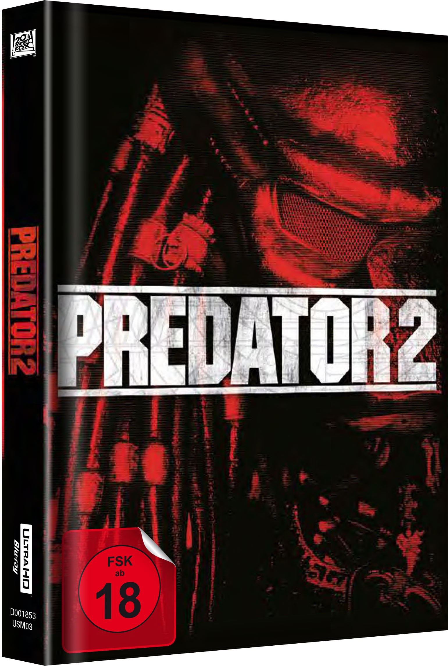 Predator 2 UHD (Media Book) Exklusiv  Cover B 4K Ultra HD Blu-ray + Blu-ray