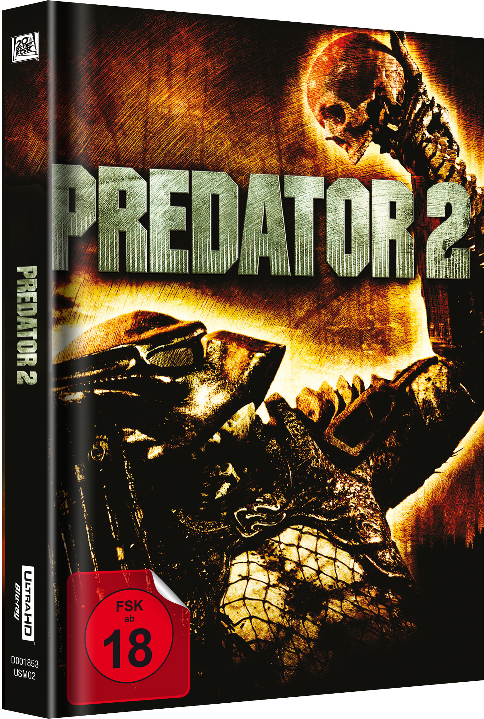 Predator 2 UHD (Media Book) Exklusiv  Cover A 4K Ultra HD Blu-ray + Blu-ray